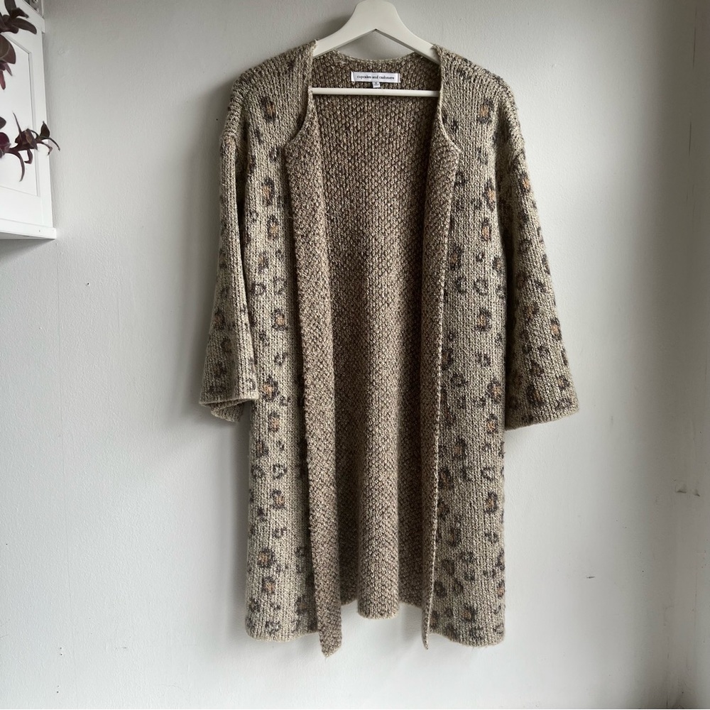 Cupcakes and cashmere cashmere open sweater